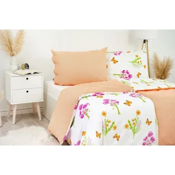 Povlak na dekorativní polštářek Stanex Povlak na polštář bavlněné Jaro oranžové (LS245)