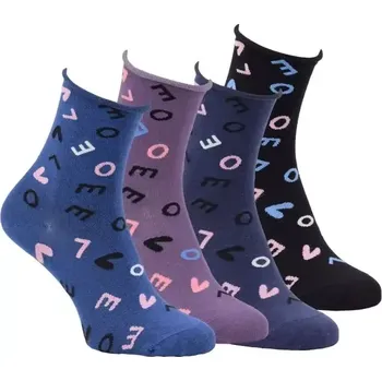 Pánské ponožky LOVE zdravotní barevné ruličkové ponožky bez gumiček Zdravotní ponožky