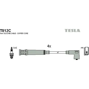 Zapalovací kabel Sada kabelů pro zapalování TESLA T812C
