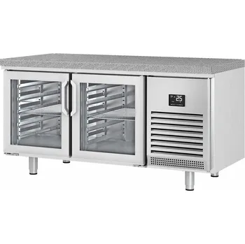 Lednice G.Gastro Pekárenský chladicí stůl (EN) - se 2 skleněnými dveřmi