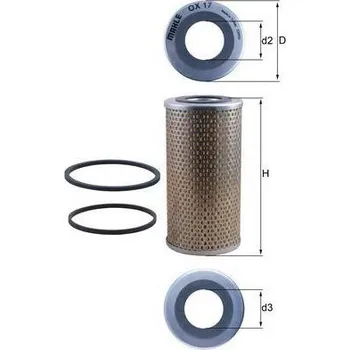 Olejový filtr Olejový filtr MAHLE OX 17D