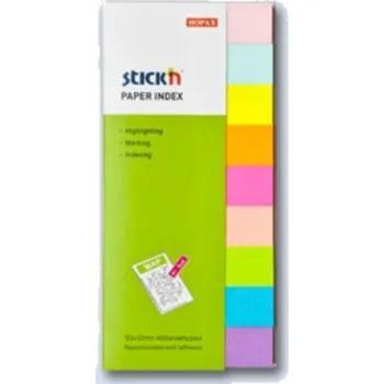 Samolepící bloček Bloček samolepící záložky 50x12 9x50list