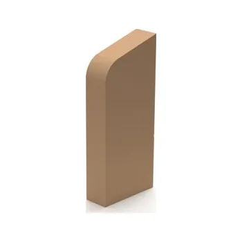 soklová lišta FOR-TOP - Pravá koncovka krycí lišty Buk