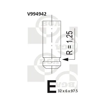 Rozvod motoru Výfukový ventil BG Automotive V994942