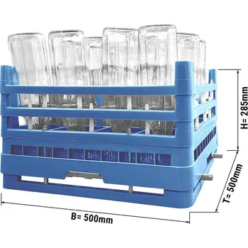 Myčka nádobí G.Gastro Koš na lahve - 50 x 50 - na 16 lahví