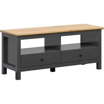 Obývací stěna HESEN televizní stolek RTV2S/6/14, grafit/dub artisan - SLEVA 3% s kodem radost25