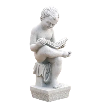 Zahradní dekorace ZahradniDekorace zahradní sochy - Dítě s knihou, výška 22 cm, 1 kg