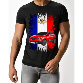 Pánské tričko Renault Kadjar pánské tričko černé S (pánské černé tričko 100% bavlna )