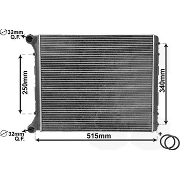 Motor automobilu Chladič, chlazení motoru VAN WEZEL 03002220