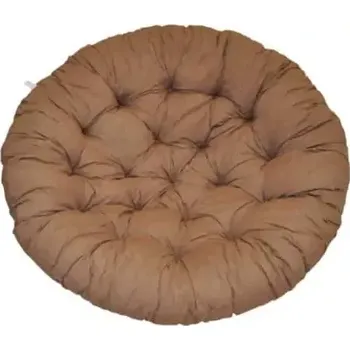 Podsedák Polstr na křeslo papasan 100 cm - hnědý melír - SLEVA 3% s kodem radost25