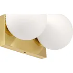 Toolight Nástěnné svítidlo Skleněná koule APP1010-2W Zlatá