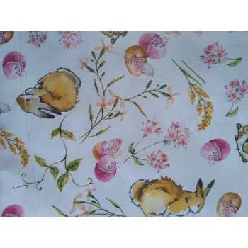 Bavlněná látka Zajíčci velikonoční - digitální tisk