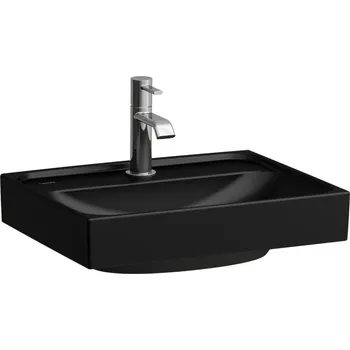 Umyvadlo Meda - umývátko 45x35, otvor pro baterii, černá mat H8151117161041