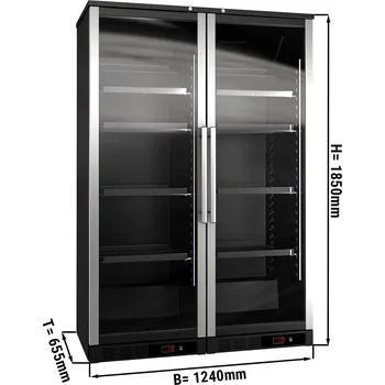 Vinotéka G.Gastro Lednice na víno - 800L - se 2 skleněnými dveřmi