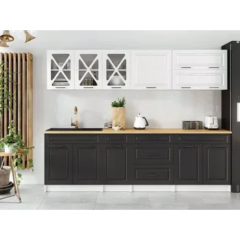 Kuchyňská linka Kuchyňská linka Tyra 260 bílá/grafit MAT - doprava zdarma - SLEVA 3% s kodem radost25