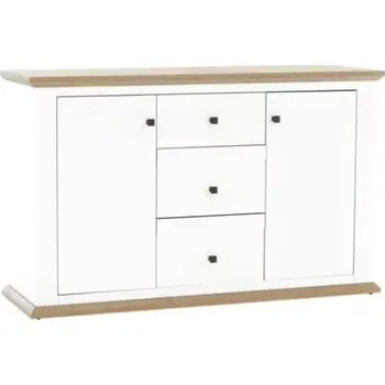 Komoda Komoda LEON MZ11 - bílá/dub grand - doprava zdarma - SLEVA 3% s kodem radost25