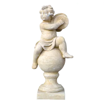 Zahradní dekorace ZahradniDekorace sochy andělů - Anděl s činely, výška 97 cm, 80 kg