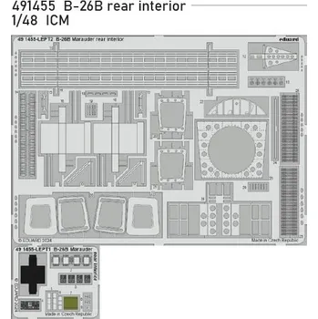 Plastikový model Eduard 1/48 B-26B rear interior (ICM)