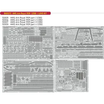 Plastikový model Eduard 1/350 HMS Ark Royal 1939 (I LOVE KIT)