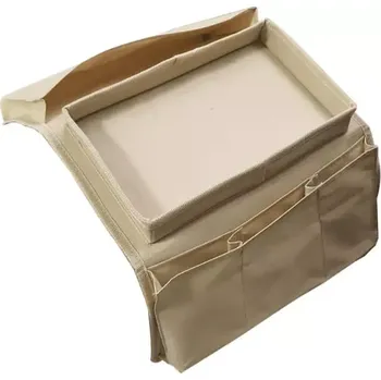 Servírovací stolek Organizér na pohovku IPRES - béžová - SLEVA 3% s kodem radost25