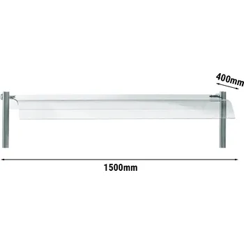 Lednice G.Gastro Skleněný kryt 1500 mm