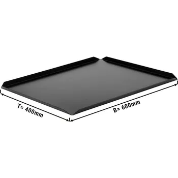 G.Gastro (5 Kusů) Cukrářský & Prezentační podnos - 600 x 400 x 10 mm - černý