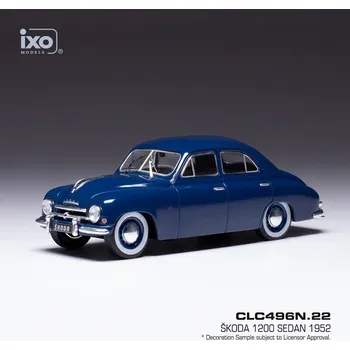 autíčko Škoda 1200 Sedan (1952) - Modrá 1:43 IXO