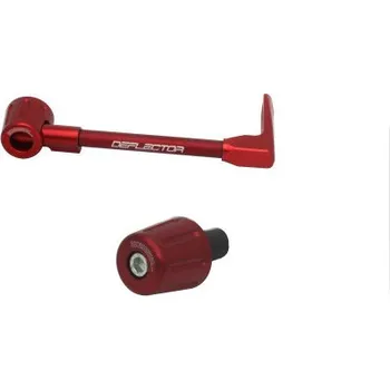 Lever guard ACCOSSATO with red hose and joint right, aluminium DE004-016-TD-12