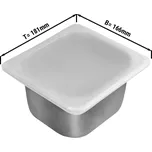 G.Gastro Silikonové víko na 1/6 GN-nádobu & nádobu na zmrzlinu - 176 x 108 mm