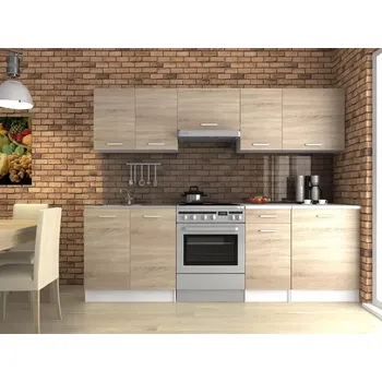 Kuchyňská linka Kuchyňská linka Luigi 180/240 dub sonoma - doprava zdarma - SLEVA 3% s kodem radost25