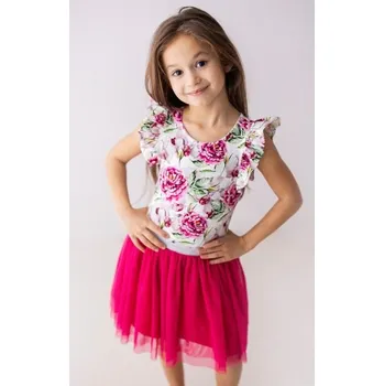 Dívčí šaty Dívčí TUTU sukýnka Lily Grey fuchsiová - 110