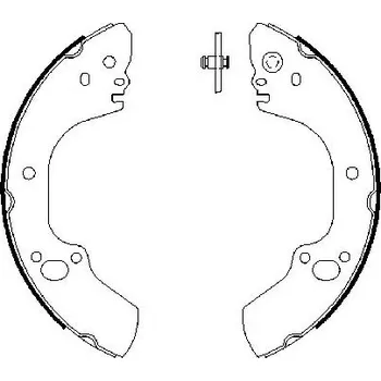 Brzdová čelist Sada brzdových čelistí BOSCH 0 986 487 662