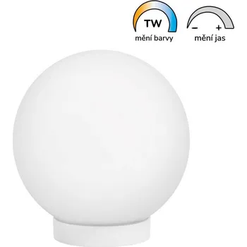 Budík Chytré svítidlo Moodlight SUN@Home Ra98 skleněné