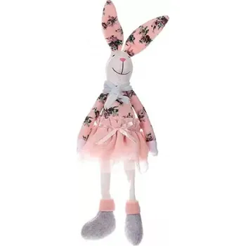 Velikonoční dekorace Zaječice sedící ZM9001, růžová - SLEVA 3% s kodem radost25