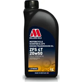 Auto-moto Plně syntetický motorový olej Millers Oils - ZFS 4T 20w50 1l
