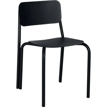 Jídelní židle noo.ma Černá kovová jídelní židle Kei