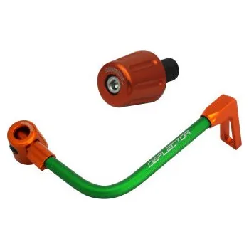 Lever guard ACCOSSATO with green hose and joint right, aluminium DE004-033-TP-16