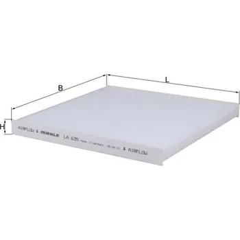 Kabinový filtr Filtr, vzduch v interiéru MAHLE LA 635