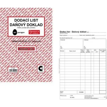 Tiskopis Dodací list A5 daňový doklad PT140