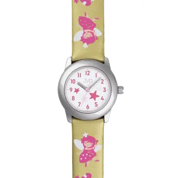 Hodinky JVD Dětské dívčí zlaté hodinky s vílami JVD J7223.3