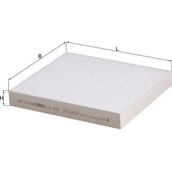 Kabinový filtr Filtr, vzduch v interiéru MAHLE LA 460
