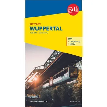 Falk Cityplan Wuppertal 1:20.000 (DE)