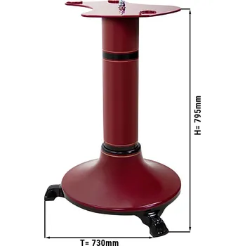 Kráječ na chleba G.Gastro Podstavec pro setrvačník Rustikal ASS350 & ASS370 - červený