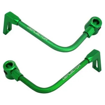 Lever guard ACCOSSATO with green hose and joint right + left , aluminium DE003-028-TP-16