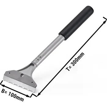 Pec na pizzu G.Gastro Škrabka z nerezové oceli - drážkovaná