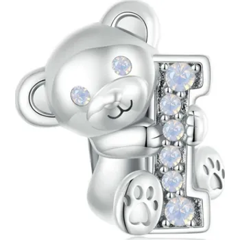 Přívěsek For Silver Korálek zamilovaný Medvídek - Stříbro 925