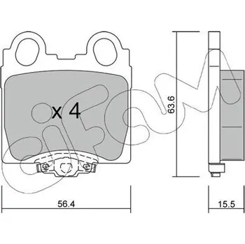 Brzdová destička Sada brzdových destiček, kotoučová brzda CIFAM 822-758-0