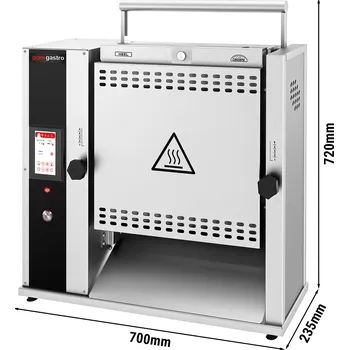 Pec na pizzu G.Gastro Digitální průchozí toaster - pro pečivo na burgery a hotdogy
