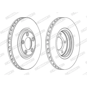 Auto-moto Brzdový kotouč FERODO DDF1107C
