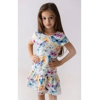 Dívčí šaty Dívčí šaty Lily Grey motýlci - 104
